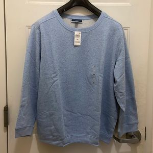 KAREN SCOTT, NWT Women’s 2X fleece blue heather sweatshirt; Pit to pit 54” soft